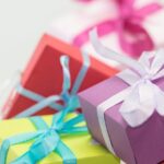 selective focus photography of gift boxes